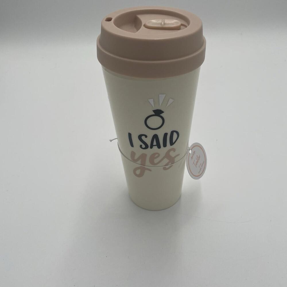 I Said Yes Engagement Travel Tumbler